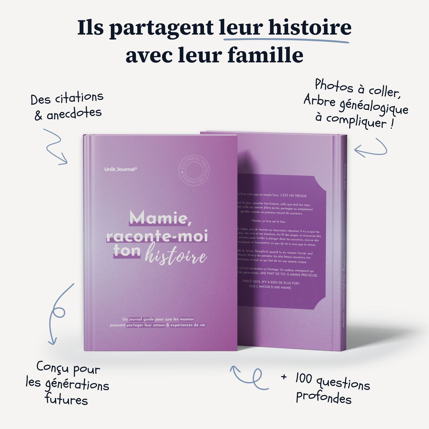 Journal guidé - Mamie, raconte-moi ton histoire